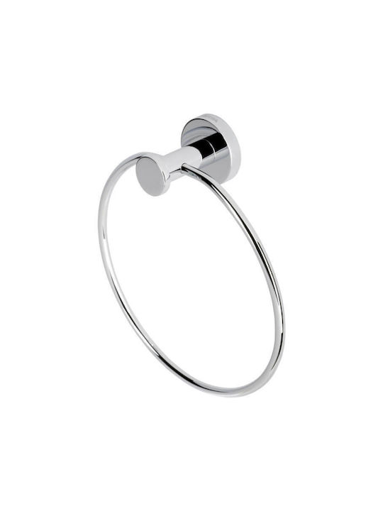 Geesa Nemox 6504 Single Wall-Mounted Bathroom Ring ​18.3x18.3cm Chrome
