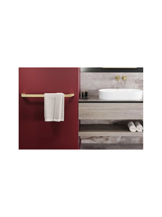 Geesa Shift Ράγα Μπάνιου Μονή Επιτοίχια με Βίδες ​60x60cm Χρυσή