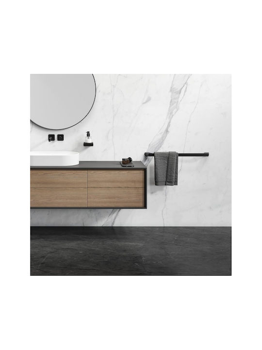 Geesa Shift Single Wall-Mounted Bathroom Rail ​60x60cm Black