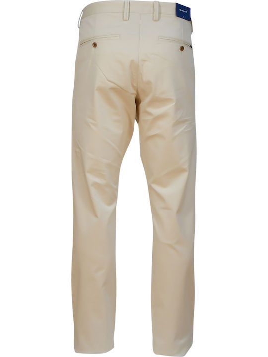 Trousers Chino Elastic in Slim Fit Beige