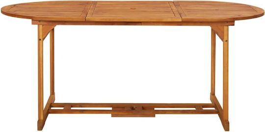 Table Free Standing 180x90x75cm Brown