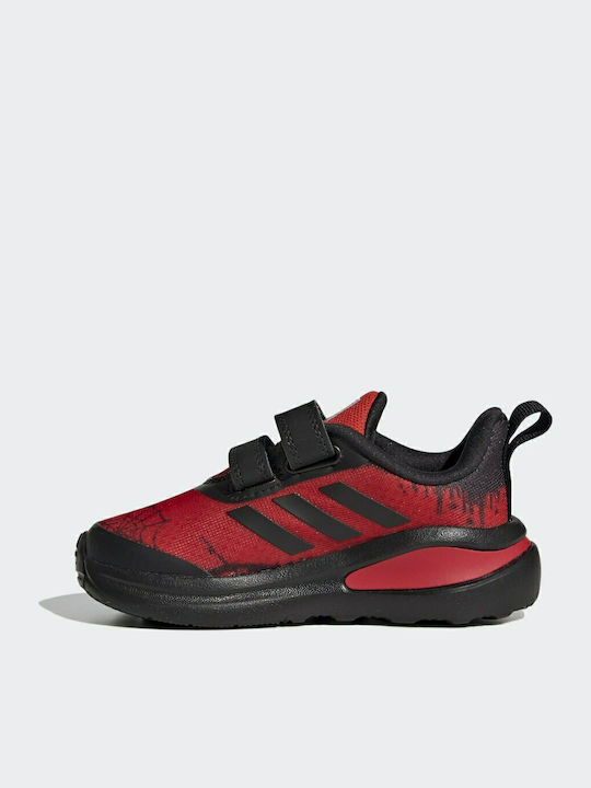 Fortarun Fortarun Kids Sports Shoes Running with Hoop & Loop Closure Vivid Red / Core Black / Cloud White