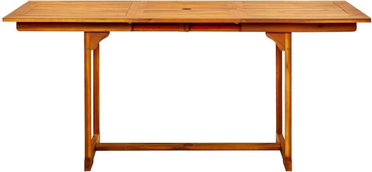 Τραπέζι Επεκτεινόμενο 120(+50)x80x75(+50) Ακακία Τραπέζι Επεκτεινόμενο 120(+50)x80x75(+50) Ακακία
