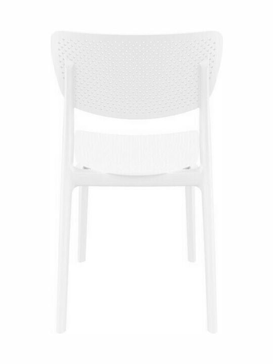 Outdoor Chair Polypropylene Lucy 129 White 45x53x82cm