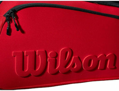 Wilson Super Tour Clash Чанта Рамо/ръка Тенис 6 ракети Червена