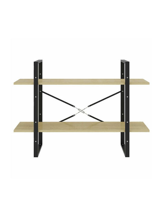 Shelf Floor Sonoma - Black 100x30x70cm