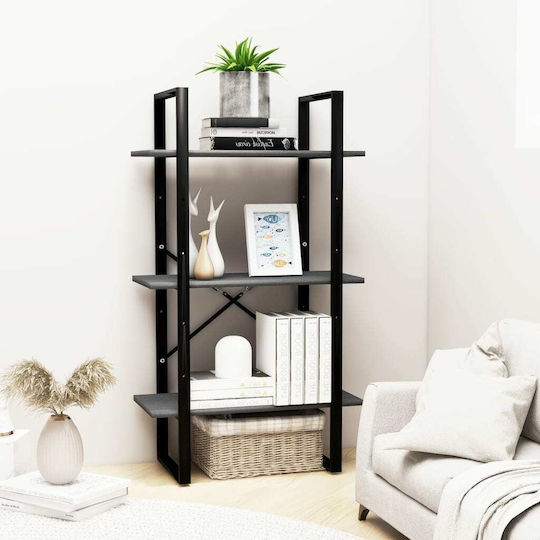 Bibliothek Grau 60x30x105cm
