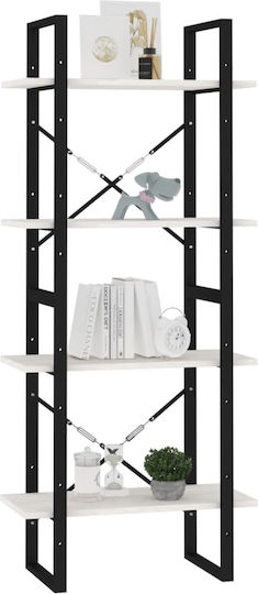 Bibliothek Weiß 60x30x140cm