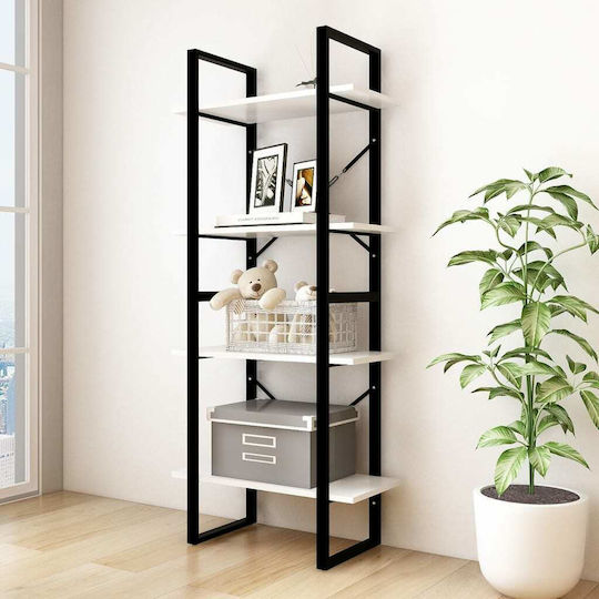 Bibliothek Weiß 60x30x140cm