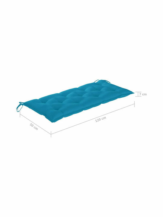 Bench Outdoor Bamboo with Pillows 118x38x45cm