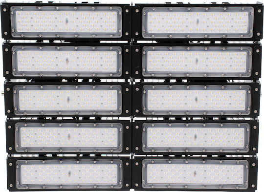 GloboStar Goliath Στεγανός Προβολέας LED 500W Ψυχρό Λευκό 5000K IP65