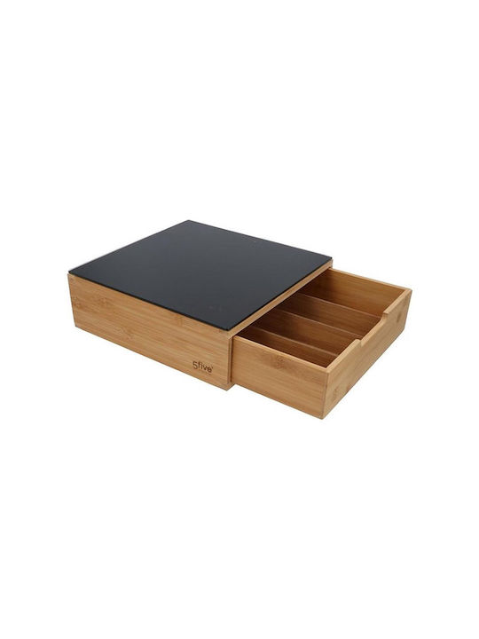 Atmosphera Caseta pentru Maro cu capac Lemn Maro 30x30x10cm
