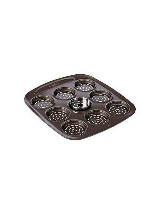 Pyrex Форма за сладкарство за къпкейкове/мъфини от алуминий 9 места 16x16бр 1бр