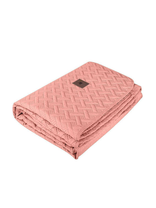 Greenwich Polo Club 2485 Coverlet Queen Size Microfiber Coral 220x240cm