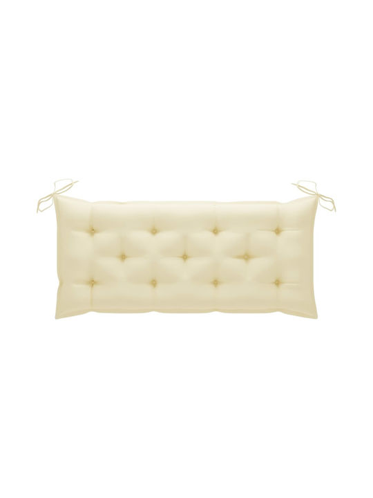 Bench Outdoor Bamboo with Pillows 118x38x45cm