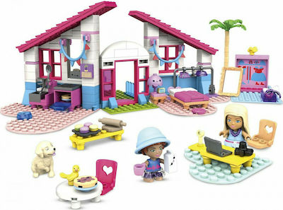 Mega Bloks Τουβλάκια Barbie Σπίτι Malibu για 5+ Ετών 303τμχ
