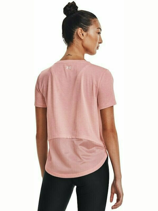 Under Armour Damen Sportlich T-shirt Schnell trocknend Rosa