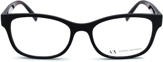 Armani Exchange Women's Acetate Prescription Eyeglass Frames Black AX3076 8255