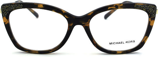 Michael Kors Eyeglass Frame Butterfly Brown Tortoise MK4077 3333