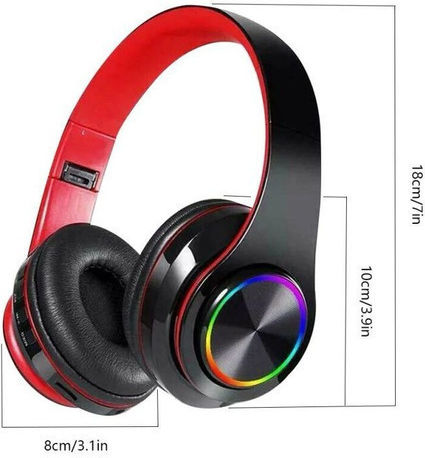 B39 Wireless / Wired On Ear Headphones Red