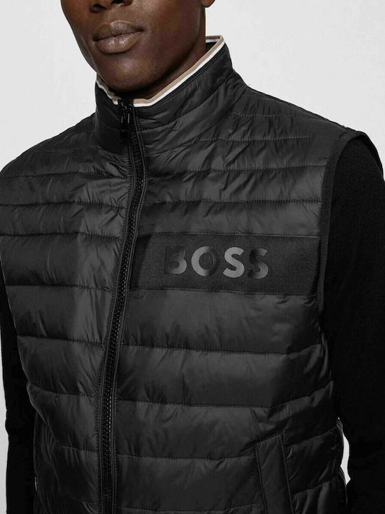 Darolan Ärmellos Jacke Puffer Wasserdicht Schwarz