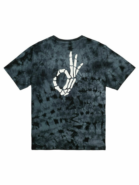 The Dudes Big Okay Men's Short Sleeve T-shirt Grey Tie Dye