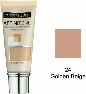 Maybelline Affinitone Flüssiges Make-up 24 Golden Beige 30ml