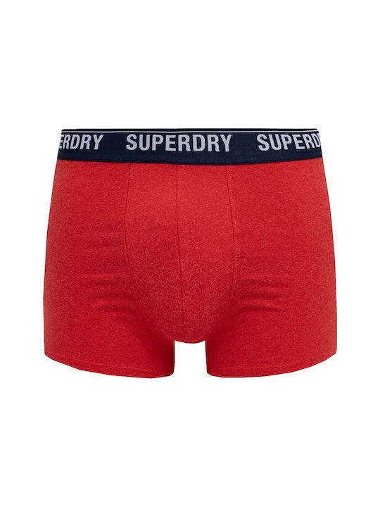 Superdry Men's Boxers Red / Bordeaux 2Pack