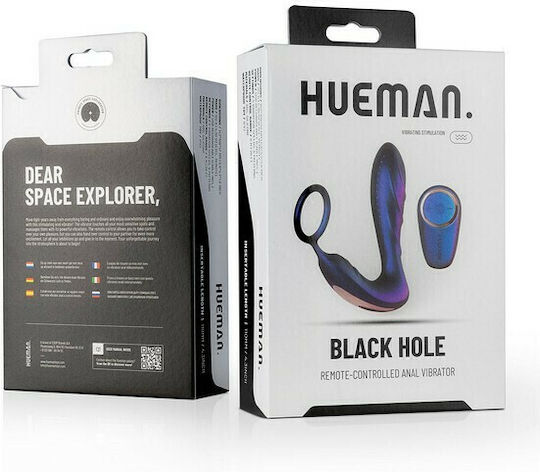 BigBuy Black Hole Vibrating Cock Ring Schwanz mit Analplug Lila