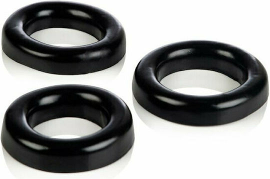 Calexotics Colt 3 Ring Set Pliable Rubber 8cm Black