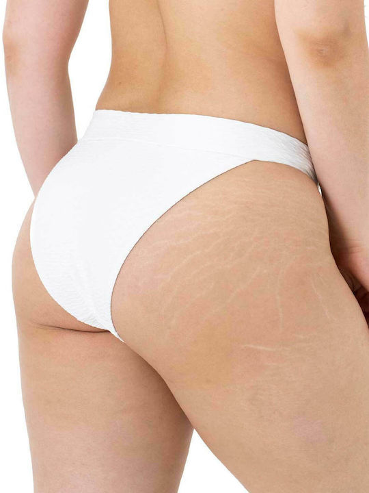 Novella Bikini Brasilien Hohe Taille Weiß