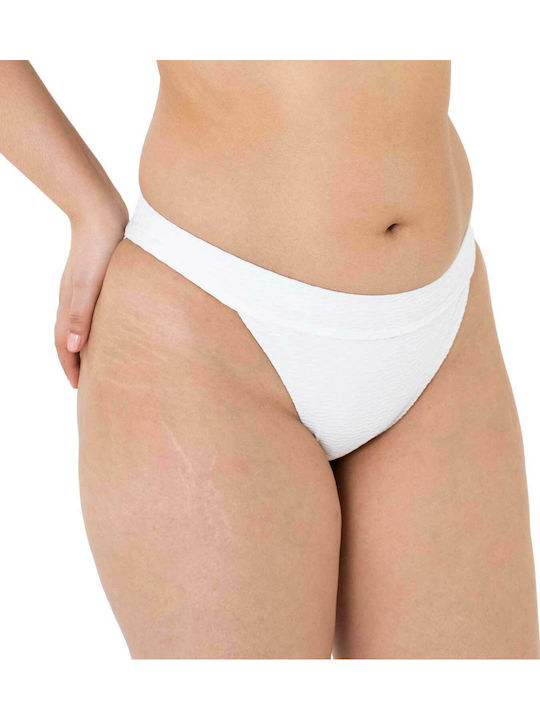 Novella Bikini Brasilien Hohe Taille Weiß