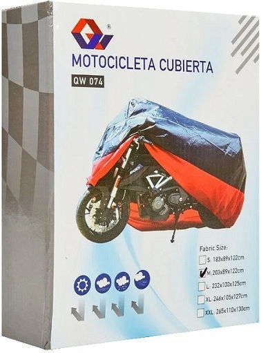 Carsun Κουκούλα Μηχανής Αδιάβροχη QW 074 Large Μ232xΠ100xΥ125εκ.