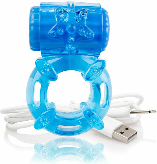 Screaming O Charged Big O Rechargeable Vibe Ring Blue
