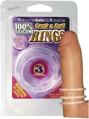 Nanma Cock & Ball Rings White