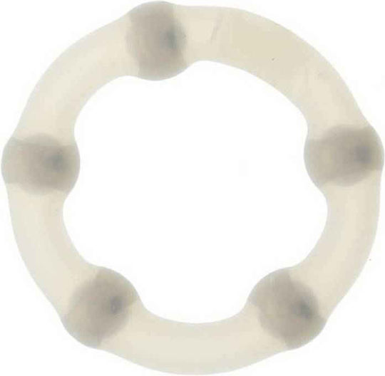 Seven Creations Robotic Beaded Cockring Clear 3cm