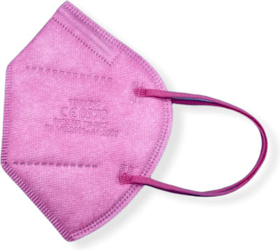 Tiexiong FFP2 Civil Protective Mask BFE >95% Schutzmaske FFP2 Rosa 100Stück