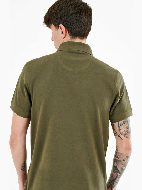 Polo Short Sleeve Blouse Khaki