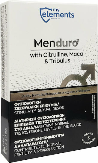 My Elements MenDuro Supplement for Libido & Testosterone Boost 3 veg. caps