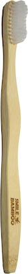 Smile Bamboo Adult Toothbrush Manual Toothbrush Medium Beige 1pcs