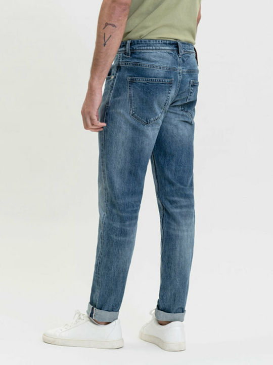 Gianni Lupo Herren Jeanshose in Skinny Fit Blau