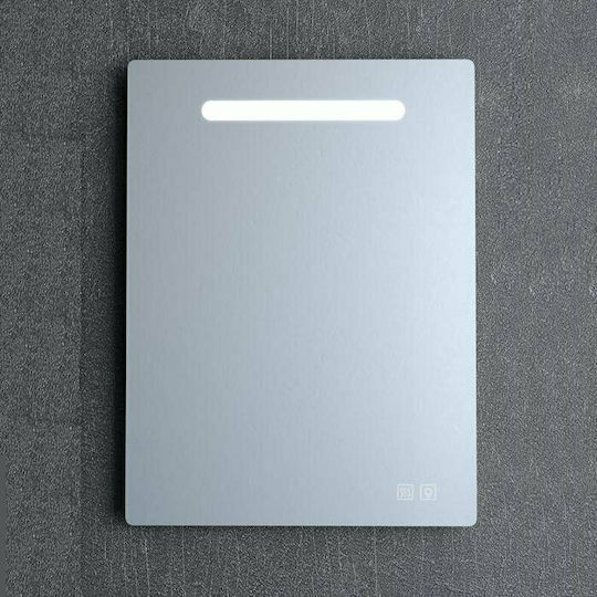 Drop Instinct 65 Countertop with Sink & Mirror Glossy Lacquer L62xW43.5xH60cm with Crypto White