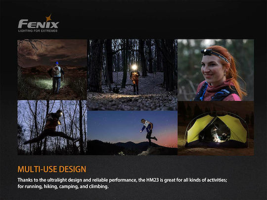 Fenix Headlamp LED IP68 with Maximum Brightness 240lm HM23 Black