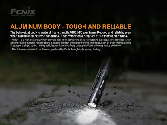 Fenix LED IP68 с Максимална Яркост 160лм Черен