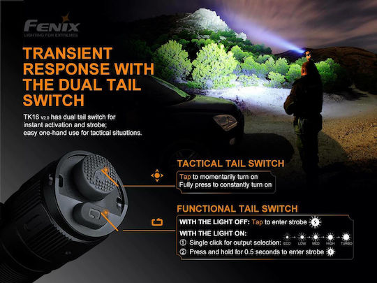 Fenix LED IP68 с Максимална Яркост 3100лм TK16 V2.0 Черен