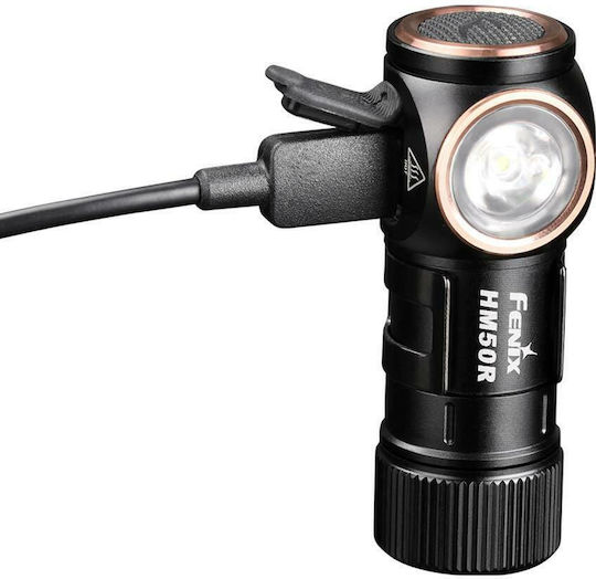 Fenix Επαναφορτιζόμενος Φακός Κεφαλής LED IP68 με Μέγιστη Φωτεινότητα 700lm HM50R V2