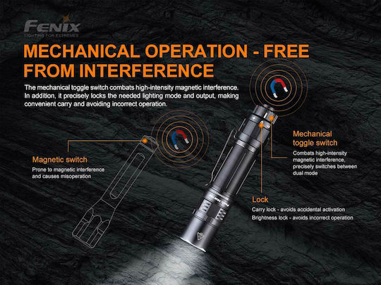 Fenix Wiederaufladbar Taschenlampe LED IP68 mit maximaler Helligkeit 3000lm PD36TAC