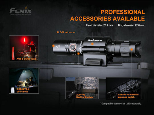Fenix LED IP68 с Максимална Яркост 1700лм PD35 V3.0 Черен