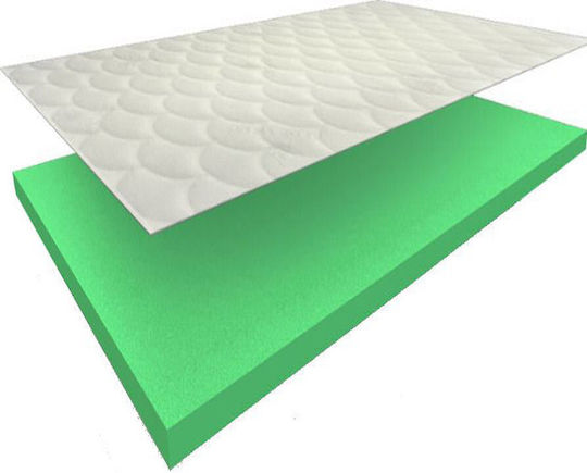Eco Sleep Mattress Topper Waterfoam Quilted Super Double Foam Infused with Aloe & Removable Cover 160x200x4cm