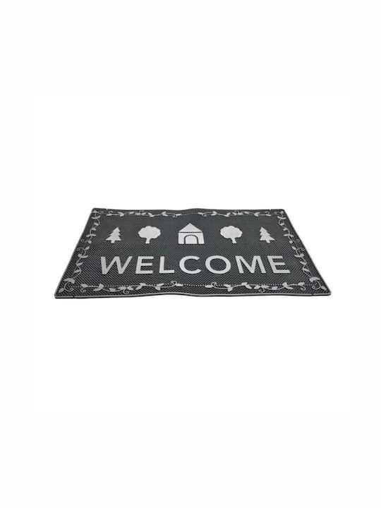 Click Entrance Mat Black / Silver 40x70cm Thickness 10mm